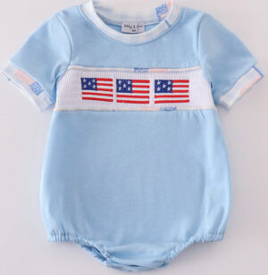 Newborn 0m - 18m. Features Sleeveless flag romper. Sleeveless outfit, features flag decorations. Celebrate in style with our Patriotic Collection, designed for babies and toddlers ages 0–5T. These red, white, and blue outfits are made from ultra-soft materials, featuring adorable ruffles, playful pockets, and comfy fits your little ones will love. Whether you’re dressing twins, siblings, or the whole crew, these perfectly coordinated pieces make matching moments easy and photo-ready. From backyard barbecues to fireworks at sunset—this collection is made for memory-making.