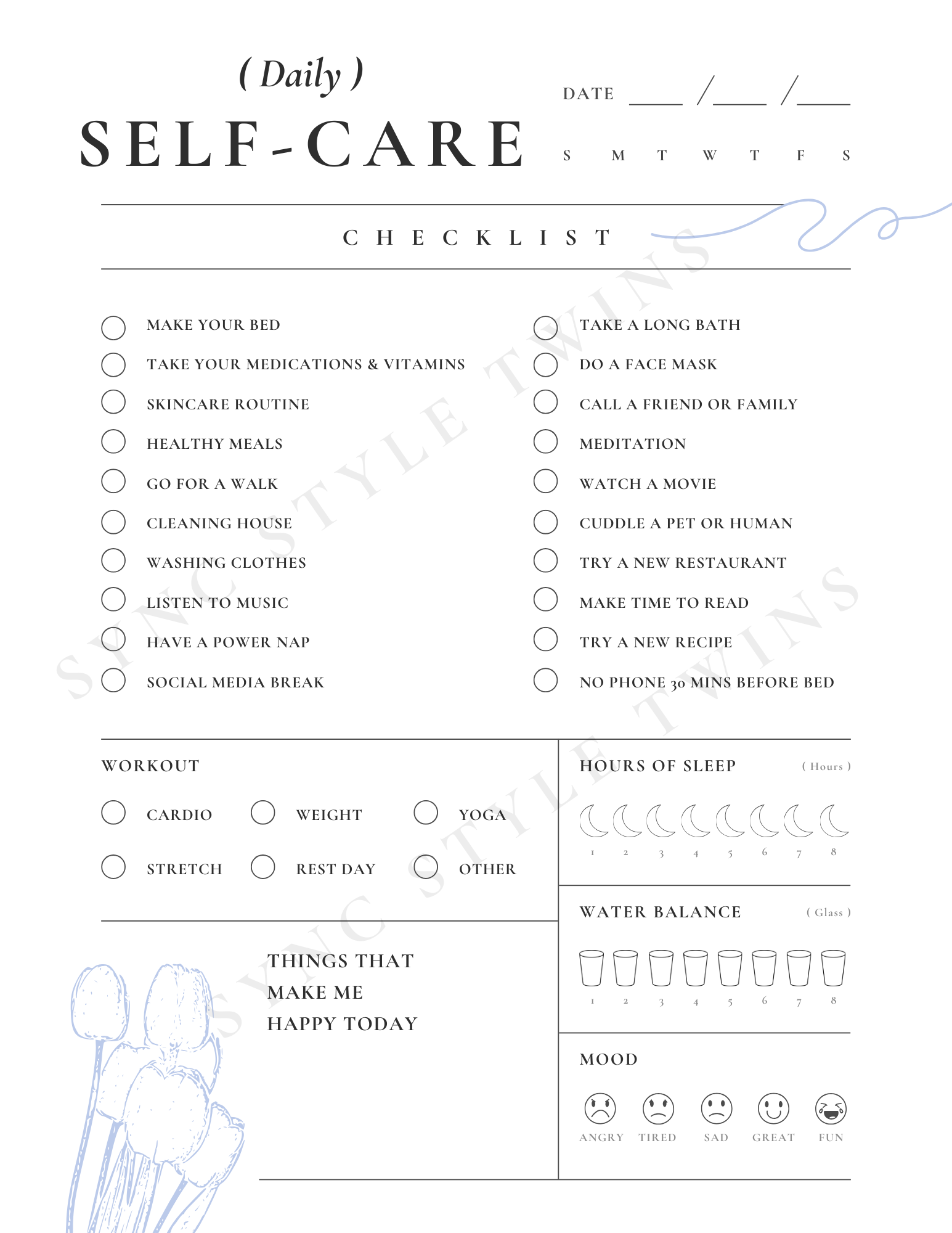 Daily planner for twin moms with organized layouts to manage routines and schedules