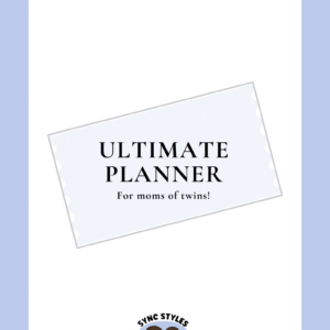 Daily planner for twin moms with organized layouts to manage routines and schedules