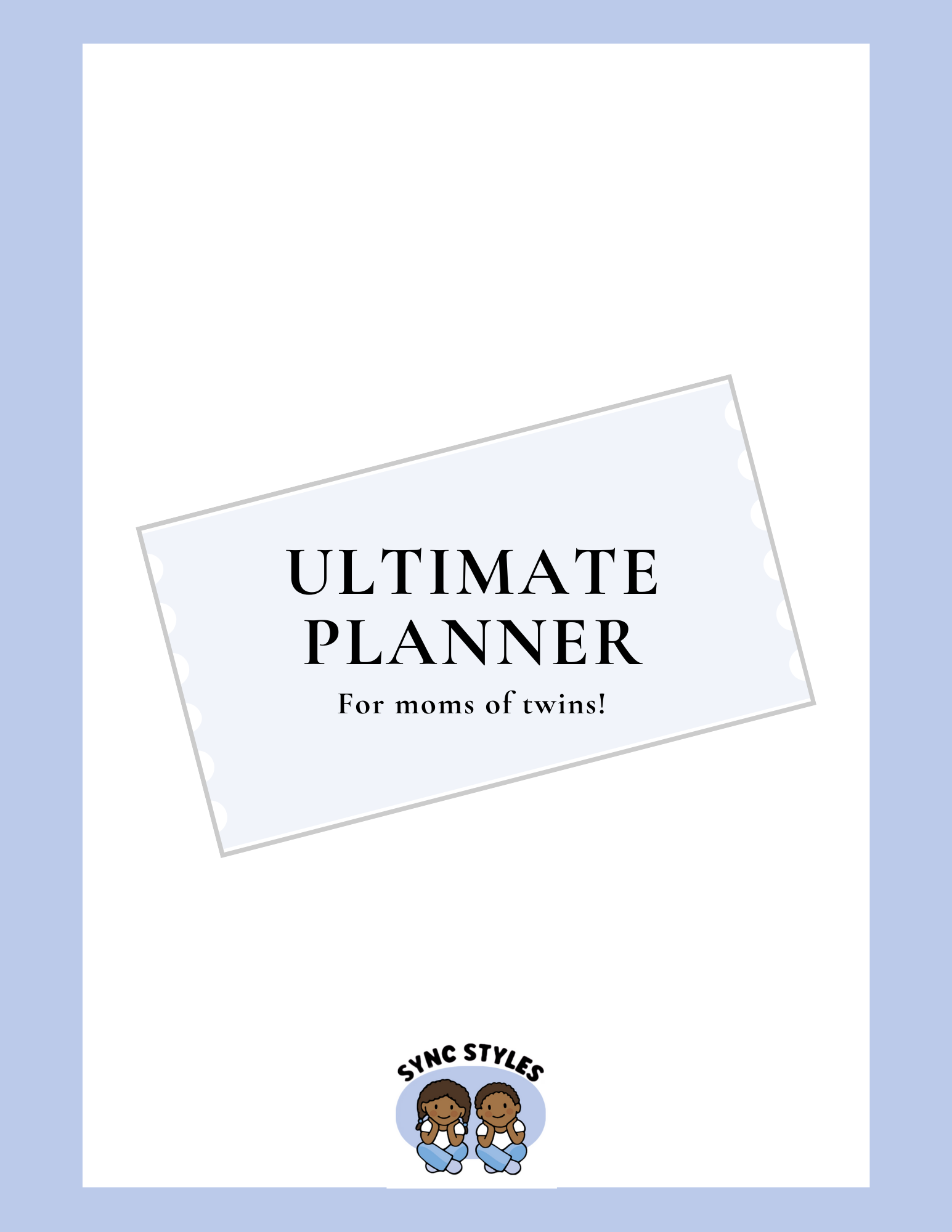 Daily planner for twin moms with organized layouts to manage routines and schedules