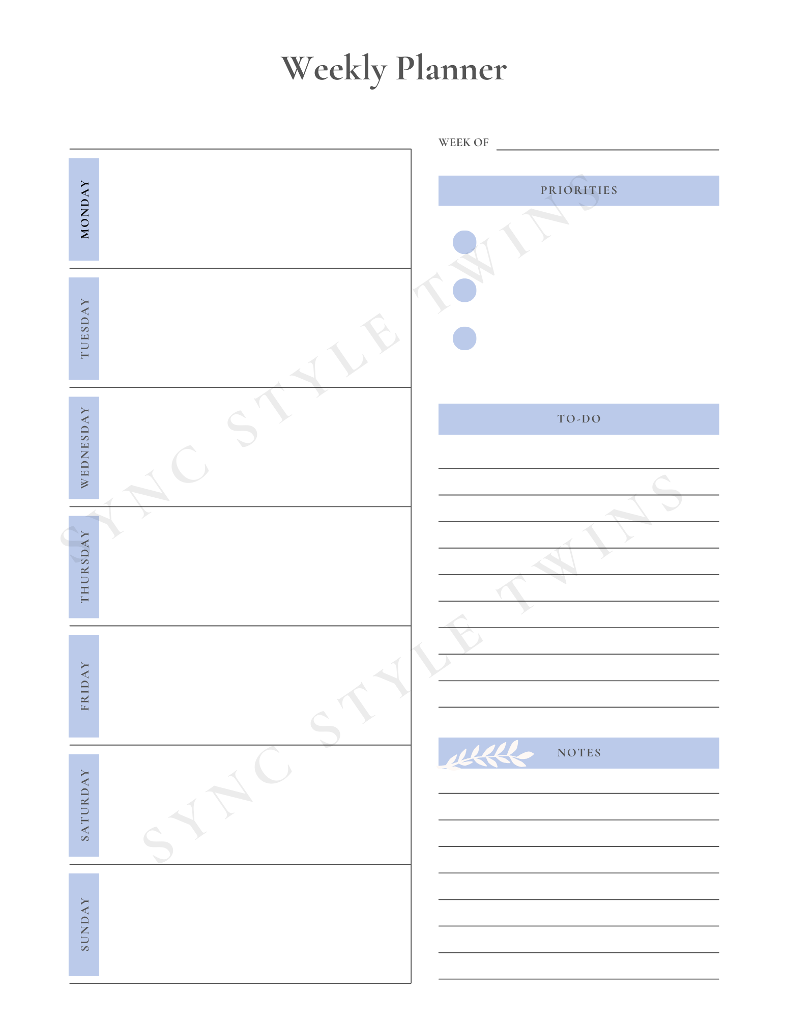 Daily planner for twin moms with organized layouts to manage routines and schedules